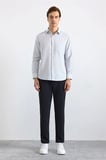 Taş Regular Klasik Yaka Düz Düz Kapaksız Cep Düğmeli Uzun Kollu Standart Casual Gömlek