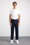 Lacivert Regular Düz 2 İplik Normal Bel Jogger Pantolon