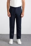 Lacivert Regular Düz 2 İplik Normal Bel Jogger Pantolon