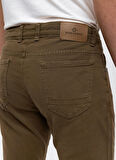 Back and Bond Normal Bel Normal Paça Slim Fit Haki Erkek Pantolon B33W32000
