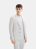 Back and Bond Açık Gri Erkek Slim Fit Fitilli Desenli Ceket B35S50032
