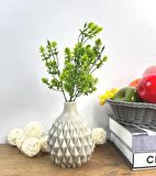 Yapay Çiçek Plastik Demet Yeşil Mini Lotus Demeti Garnitür Aradal Dekoratif Yapay Bitki