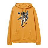 Astro-13 Baskılı Hoodie-Portakal