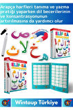 Premium Zeka Geliştirici Eğitici Elif-Bâ Öğreniyorum Yaz-Sil Manyetik Arapça Harfler Arabic Letters