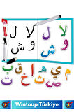 Premium Zeka Geliştirici Eğitici Elif-Bâ Öğreniyorum Yaz-Sil Manyetik Arapça Harfler Arabic Letters