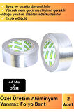 Özel Üretim Suya Sıcaklığa Dayanıklı Tamir Soba Boru Yama Alüminyum Yanmaz Folyo Bant 44Mm-20Mt 2 Ad