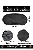 Özel Üretim Elastik Unisex Işık Önleyici Kamp Ev Yurt Uyku Maskesi Uyku Göz Bandı 1 Adet