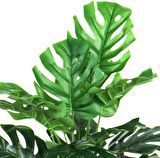 Yapay Çiçek Demet Monstera 18 Dal 70 cm Salon Çiçeği Yapay Bitki