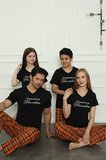Moda Çizgi Aile Penye Pijama Takım (anne - kız ) 50118 Ayrı Ayrı Satılır . Fiyatları Farklıdır Siyah Kadın
