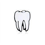 Diş Şeklinde Medikal Broş P0628