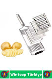 Ergonomik Kaymaz Meyve Sebze Jülyen Dilim Rendeleme Dilimleme Mutfak Değiştirilebilir 4lü El Rendesi