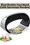 Premium Yüksek Kaliteli Garlic Press Rahat Tutuş Gondol Tasarım Çelik Yeni Nesil Sarımsak Rendesi