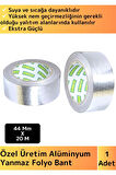 Premium Seri Suya Sıcaklığa Dayanıklı Tamir Soba Boru Yama Alüminyum Yanmaz Folyo Bant 44Mm-20 Metre