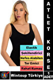 Özel Üretim Karın Bel Göğüs Şekillendiren Toparlayan Elastik Konforlu Ter Emici Kadın ATLET KORSE