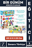 Çocuk Eğitici Zeka Dil Geliştiren Kişisel Gelişim Günlük Eylemler Resimli Aktivite Kartlar-BİR GÜNÜM