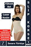 İz İç Göstermez Kaymaz Beden İncelten Sıkılaştıran Toparlayan LAZER KESİM Yüksek Bel Slip Korse