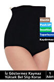 Özel İz Göstermez Kayma Önleyici Silikonlu Toparlayıcı Etkili Masaj Özellikli Yüksek Bel Slip Korse