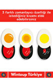 Özel Yüksek Kaliteli Yanmaz Erimez 3 Farklı Zamanlayıcılı Yumurta Pişirme Derecesi Aparatı Egg Timer