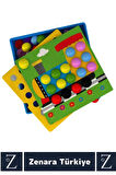Eğitici El Göz Koordinasyon Parça Bütün İlişkisi Kavrama Çocuk Eğlenceli Oyun RENGİNİ KEŞFET