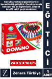 Çocuk Eğitici El Göz Koordinasyonu Zeka Üretkenlik Hayal Kurma El Becerisi Eğlenceli 100'lü DOMİNO