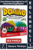 Eğitici Koordinasyon Odaklanma Beceri Geliştirici Aile Arkadaş Grup Oyunu Eğlenceli Ahşap DOMİNO