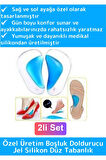 Premium Ergonomik Anatomik Boşluk Doldurucu Jel Düz Tabanlık Ark Destekli Silikon Ayak Tabanlığı 2li