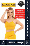 Premium Göğüs Toparlayan Sarkma Önleyen Gündelik Spor Kullanım İnce Askı Pedli Çizgili Crop Büstiyer