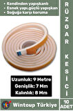 Premium Yapışkanlı Pencere İzolasyon Bantı Rüzgar Soğuk Kesici Cam Yalıtım Süngeri 9 Metre X 10 Adet