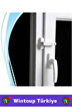 Premium Dayanıklı Güvenlik Çocuk Odası Bebek Odası PVC Pencere Kapı Kırılmaz Emniyet Kilidi 2 Adet