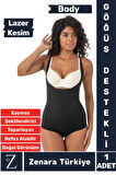 İz İç Göstermez Kaymaz Vücut Sıkılaştıran İncelten Toparlayan LAZER KESİM Gögüs Destekli Body Korse