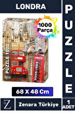 Premium Eğlenceli Eğitici Görsel Algı Problem Çözme Becerisi PUZZLE 1000 Parça LONDRA
