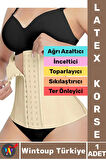 Özel Üretim Vücut Şekillendiren Toparlayan İncelten Ağrı Azaltan Ter Emici Kadın Askısız LATEX KORSE