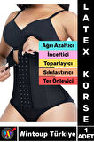 Özel Üretim Vücut Şekillendiren Toparlayan İncelten Ağrı Azaltan Ter Emici Kadın Askısız LATEX KORSE