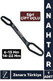 Uzun Ömürlü Ev Banyo Musluk Tamir Montaj Sıkma 6-13 Mm 14-22 Mm Çoklu Çift Taraflı Eğri Uçlu ANAHTAR