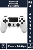 4 Kablosuz Bluetooth Titreşimli PS 4/PC Uyumlu Playstation 4 Wireless Joystick Oyun Kolu