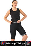 Günlük Spor Kullanım Terleme Hızlandıran Rahat Destekleyici TERMAL SAUNA ŞORT ATLET TAKIM