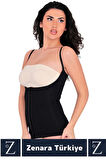 Günldelik Vücut Şekillendiren Beden Küçülten Toparlayan Gögüs Altı Askılı Ağraflı Bel Korse