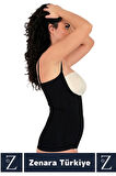 Günldelik Vücut Şekillendiren Beden Küçülten Toparlayan Gögüs Altı Askılı Ağraflı Bel Korse