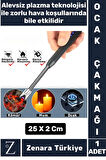 Kompakt Rüzgara Yağmura Dayanıklı Outdoor Kamp Piknik USB Şarjlı Esnek Bükülebilir Ocak Çakmağı
