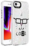 Apple iPhone SE 2020 Kılıf Mermer Üzeri Lüx Desenli Marbello Kapak