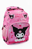 2 Gözlü Little Angle Kuromi Anaokulu Çantası - Çocuk Çanta - Kreş Çantası - Kuromi Çanta