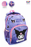 2 Gözlü Little Angle Kuromi Anaokulu Çantası - Çocuk Çanta - Kreş Çantası - Kuromi Çanta