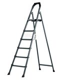 Leo Antrasit Merdiven 5+1 Metal Basamaklı