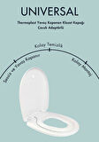 Karen Banyo Thermoplast Universal Çocuk Adaptörlü Yavaş Kapanır Klozet Kapağı 0340