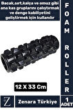 Fitness Aerobik Denge Stabilite Kas Esnekliği Denge Geliştirici Kadın Erkek Spor Foam Roller 33 Cm