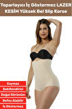 Özel Üretim İz İç Göstermez Kaymaz Sıkılaştırıcı Şekillendirici LAZER KESİM Yüksek Bel Slip Korse