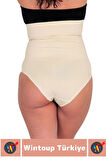 Özel Üretim Vücut Şekillendirici Beden Küçülten Toparlayıcı Ağraflı Yüksek Bel Slip Korse