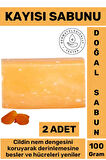 Doğal Güzel Kokulu Cilt Besleyici Yenileyici Saç Dökülmesine Karşı Organik Kayısı Sabunu 2 Adet