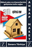 Premium Görsel Zeka El Becerisi Geliştirici Boyanabilir Puzzle Oyun Dekoratif Demonte Ahşap 3D Maket