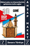 Premium Görsel Zeka El Becerisi Geliştirici Boyanabilir Puzzle Oyun Dekoratif Demonte Ahşap 3D Maket